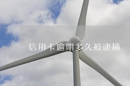 信用卡逾期多久被逮捕 信用卡逾期多久被逮捕