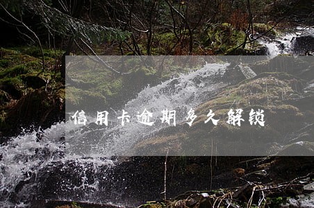 信用卡逾期多久解锁 信用卡逾期多久解锁