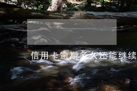 信用卡逾期多久还能继续使用 信用卡逾期多久还能继续使用