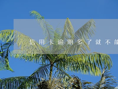信用卡逾期多了就不能用了 信用卡逾期多了就不能用了