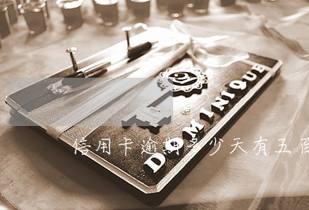 信用卡逾期多少天有五百元 信用卡逾期多少天有五百元