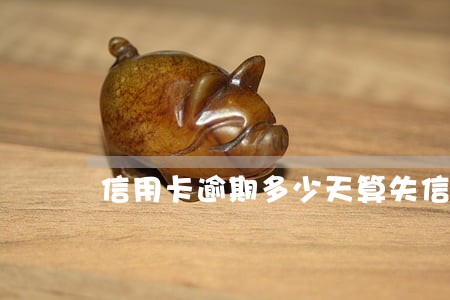 信用卡逾期多少天算失信