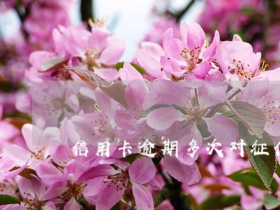 信用卡逾期多次对征信有影响吗 信用卡逾期多次对征信有影响吗