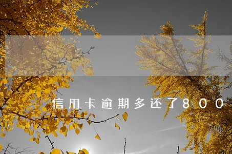 信用卡逾期多还了800怎么取出 信用卡逾期多还了800怎么取出