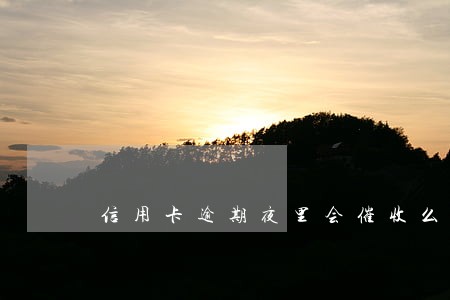 信用卡逾期夜里会催收么 信用卡逾期夜里会催收么