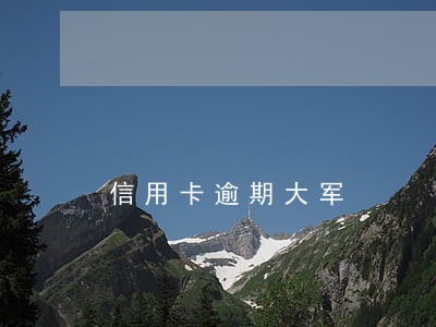 信用卡逾期大军 信用卡逾期大军