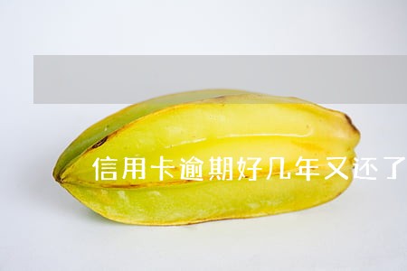 信用卡逾期好几年又还了还能办吗