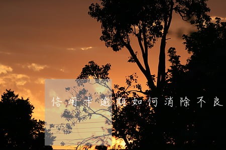 信用卡逾期如何消除不良影响浦发 信用卡逾期如何消除不良影响浦发