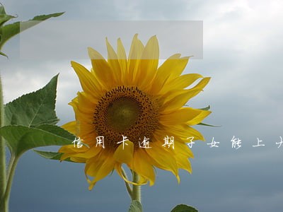 信用卡逾期子女能上大学吗