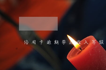 信用卡逾期学历收入写假的 信用卡逾期学历收入写假的