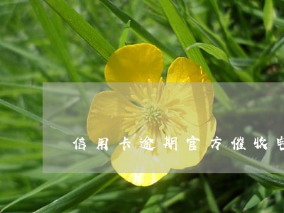 信用卡逾期官方催收电话 信用卡逾期官方催收电话