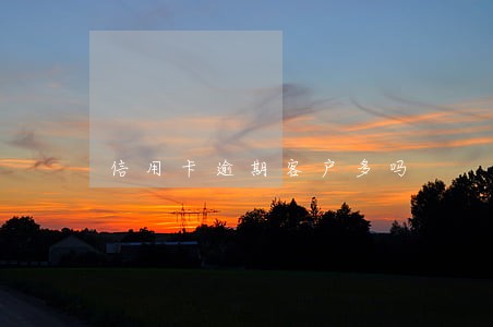 信用卡逾期客户多吗 信用卡逾期客户多吗