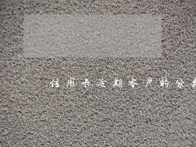 信用卡逾期客户的分类