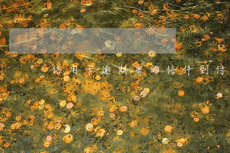 信用卡逾期寄的信件到付
