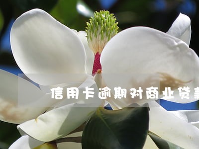 信用卡逾期对商业贷款 信用卡逾期对商业贷款