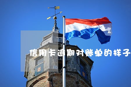 信用卡逾期对账单的样子 信用卡逾期对账单的样子