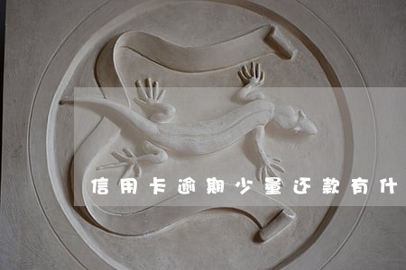 信用卡逾期少量还款有什么好处