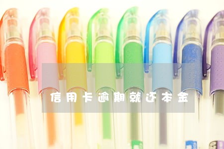 信用卡逾期就还本金