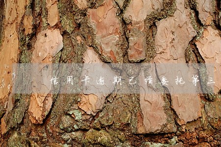 信用卡逾期已经委托第三方 信用卡逾期已经委托第三方