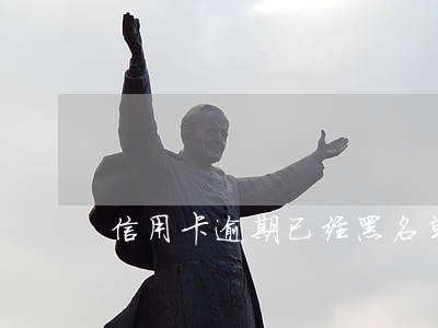 信用卡逾期已经黑名单了怎么办 信用卡逾期已经黑名单了怎么办