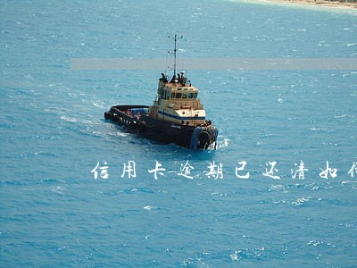 信用卡逾期已还清如何解除