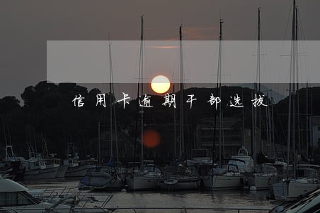 信用卡逾期干部选拔 信用卡逾期干部选拔