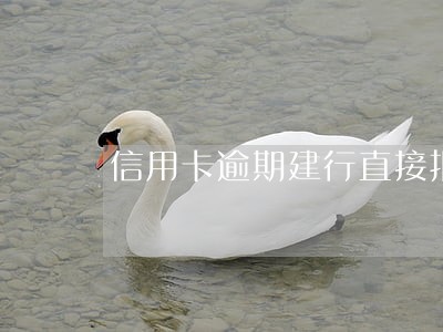 信用卡逾期建行直接报警 信用卡逾期建行直接报警