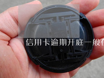 信用卡逾期开庭一般在哪里开庭