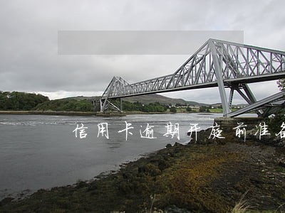 信用卡逾期开庭前准备