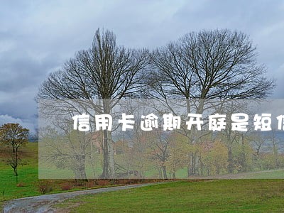 信用卡逾期开庭是短信通知的吗 信用卡逾期开庭是短信通知的吗