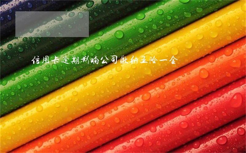 信用卡逾期影响公司缴纳五险一金 信用卡逾期影响公司缴纳五险一金