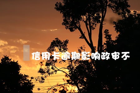 信用卡逾期影响政审不 信用卡逾期影响政审不