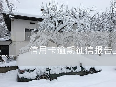 信用卡逾期征信报告上查不到 信用卡逾期征信报告上查不到