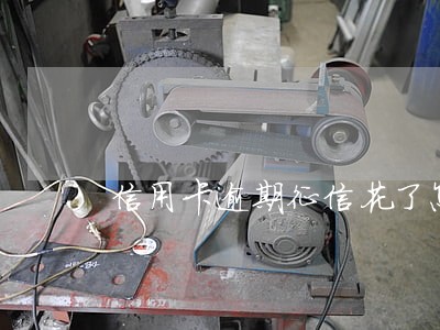 信用卡逾期征信花了怎么样 信用卡逾期征信花了怎么样