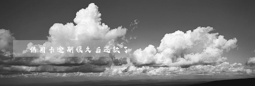 信用卡逾期很久后还款了