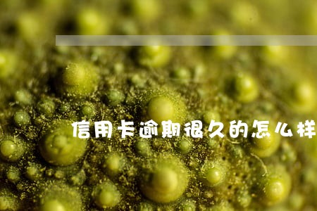 信用卡逾期很久的怎么样了 信用卡逾期很久的怎么样了