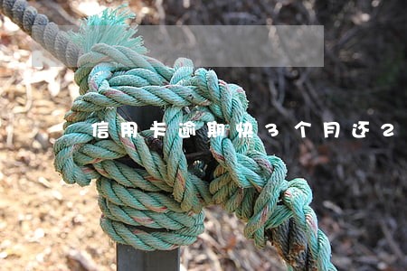 信用卡逾期快3个月还200