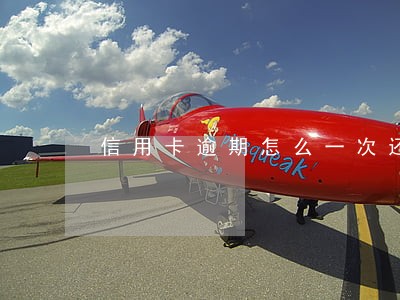 信用卡逾期怎么一次还款