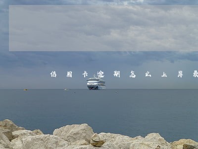 信用卡逾期怎么上岸最划算