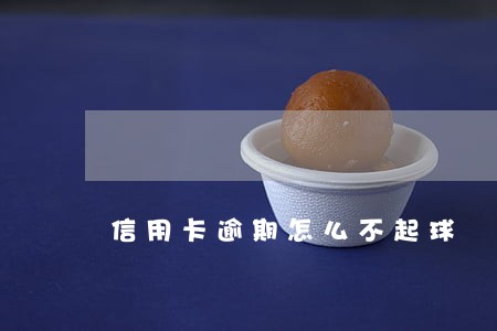信用卡逾期怎么不起球 信用卡逾期怎么不起球