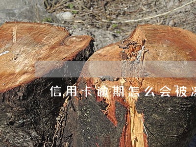 信用卡逾期怎么会被冻结 信用卡逾期怎么会被冻结