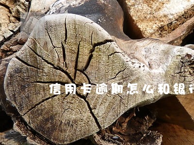 信用卡逾期怎么和银行协商合适 信用卡逾期怎么和银行协商合适