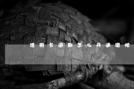 信用卡逾期怎么开通借呗
