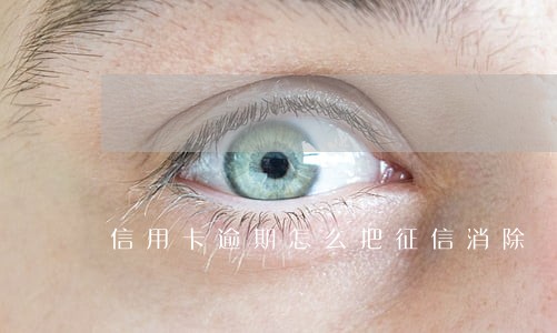 信用卡逾期怎么把征信消除 信用卡逾期怎么把征信消除