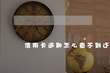 信用卡逾期怎么查不到还款余额