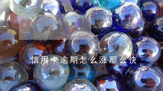 信用卡逾期怎么涨那么快