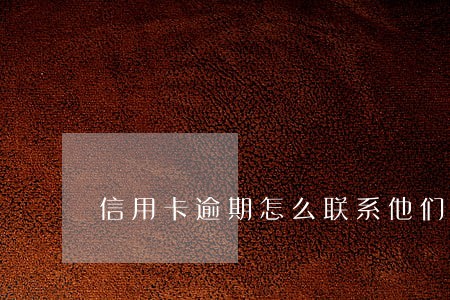 信用卡逾期怎么联系他们