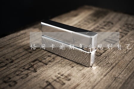 信用卡逾期怎么规划自己的债务 信用卡逾期怎么规划自己的债务