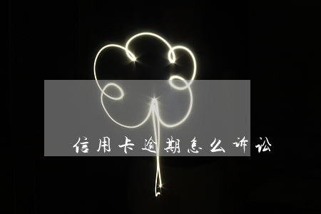 信用卡逾期怎么诉讼