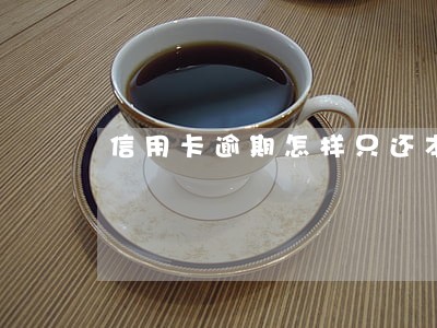 信用卡逾期怎样只还本金 信用卡逾期怎样只还本金